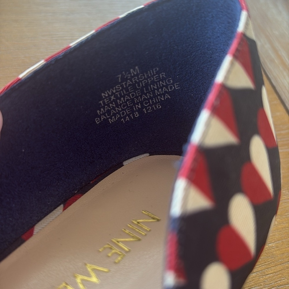 Nine West Starship D’Orsay Flat - Heart Print - Picture 6 of 7